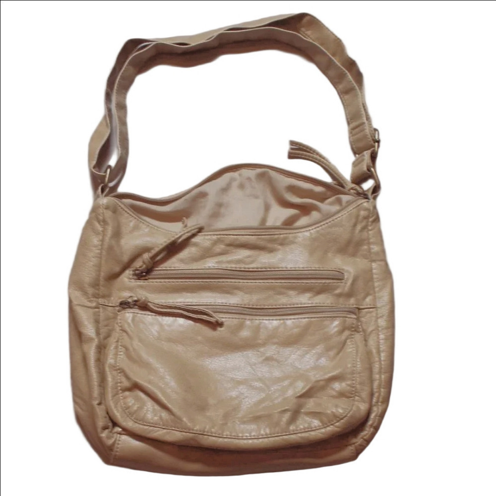 Creamy Gold Bueno Shoulder Purse